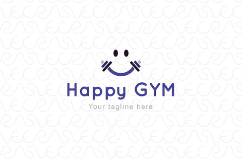 Happy Gym - Health & Fitness Stock Logo Template