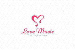 Love Music -  Alphabetic Stock Logo Template