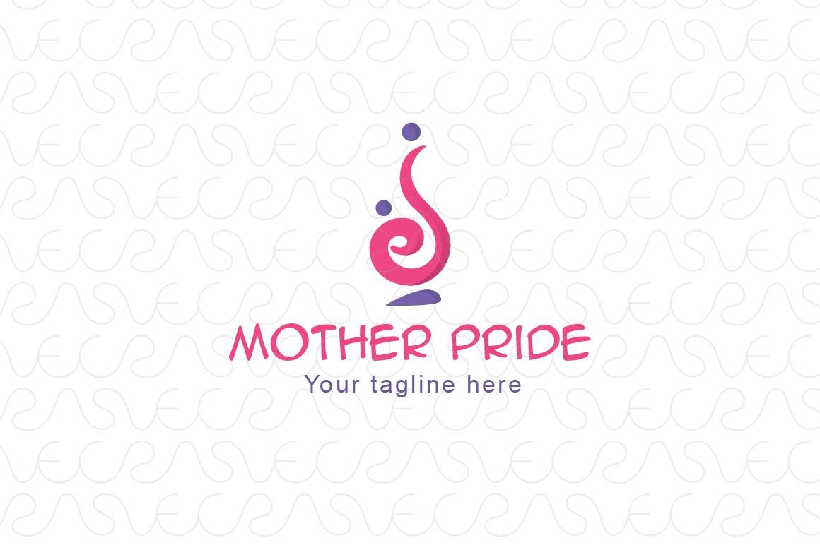 Mother Pride - Abstract Iconic Figurative Logo Design Template