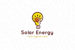 Solar Energy - Power Ideas Stock Logo Template