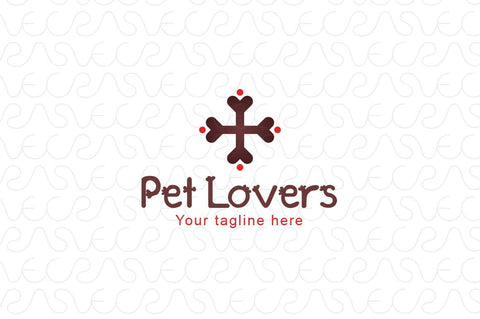 Pet Lovers - Simple Iconic Animal Care Logo Design Template