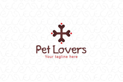Pet Lovers - Simple Iconic Animal Care Logo Design Template