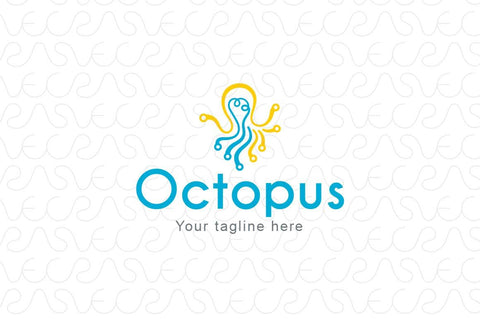 Octopus - Sea Creature Technical Stock Logo Template