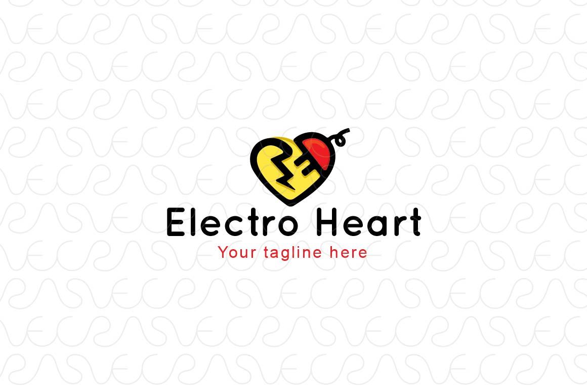 Electro Heart - Plug & Spark Iconic Stock Logo Template
