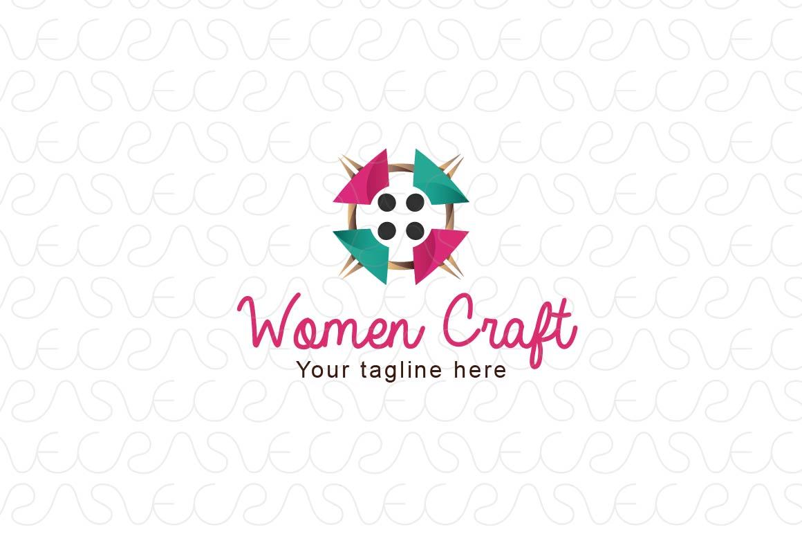 Women Craft - Illustrative Abstract Group Logo Template
