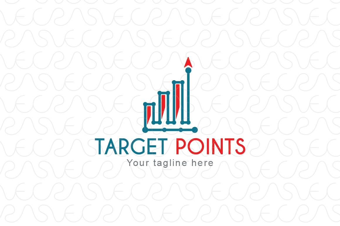 Target Points - Statistics Analysis Stock Logo Template for Company & Business Growth 