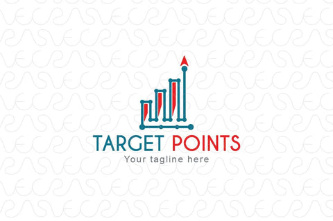 Target Points - Statistics Analysis Stock Logo Template for Company & Business Growth 
