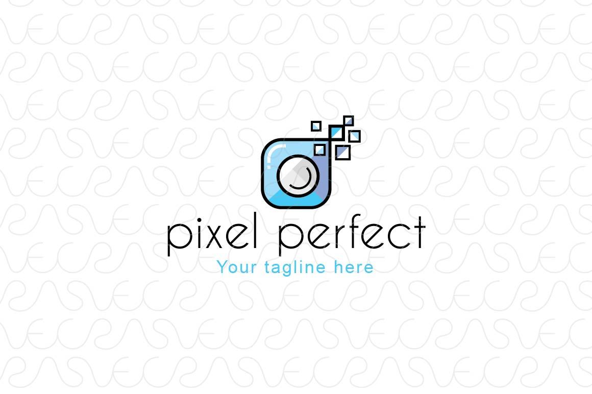 Pixel Perfect - Simple Creative Stock Logo Design for Photography 