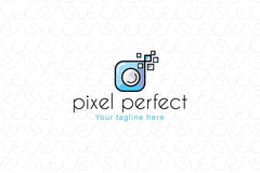 Pixel Perfect - Simple Creative Stock Logo Design for Photography 