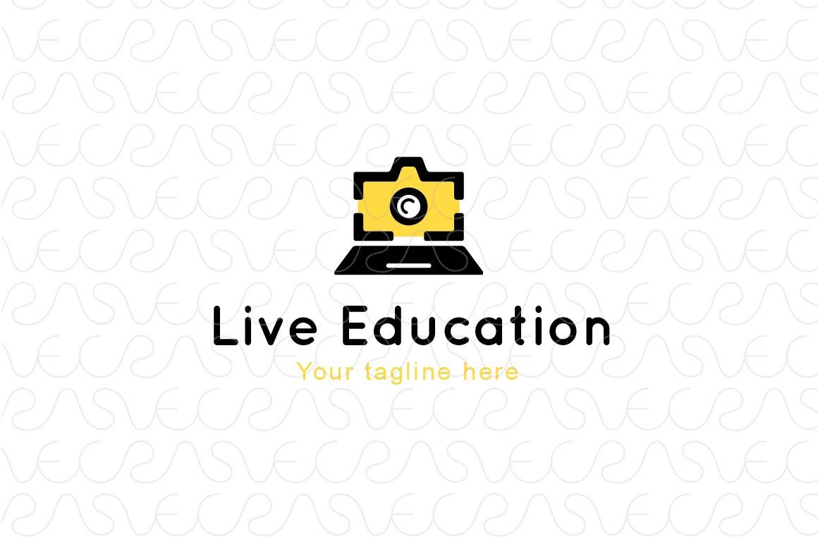 Live Education - Online Learning Tools Stock Logo Template