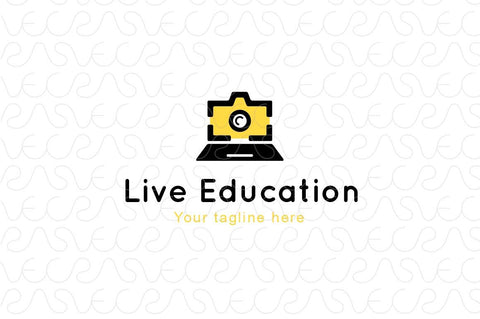 Live Education - Online Learning Tools Stock Logo Template