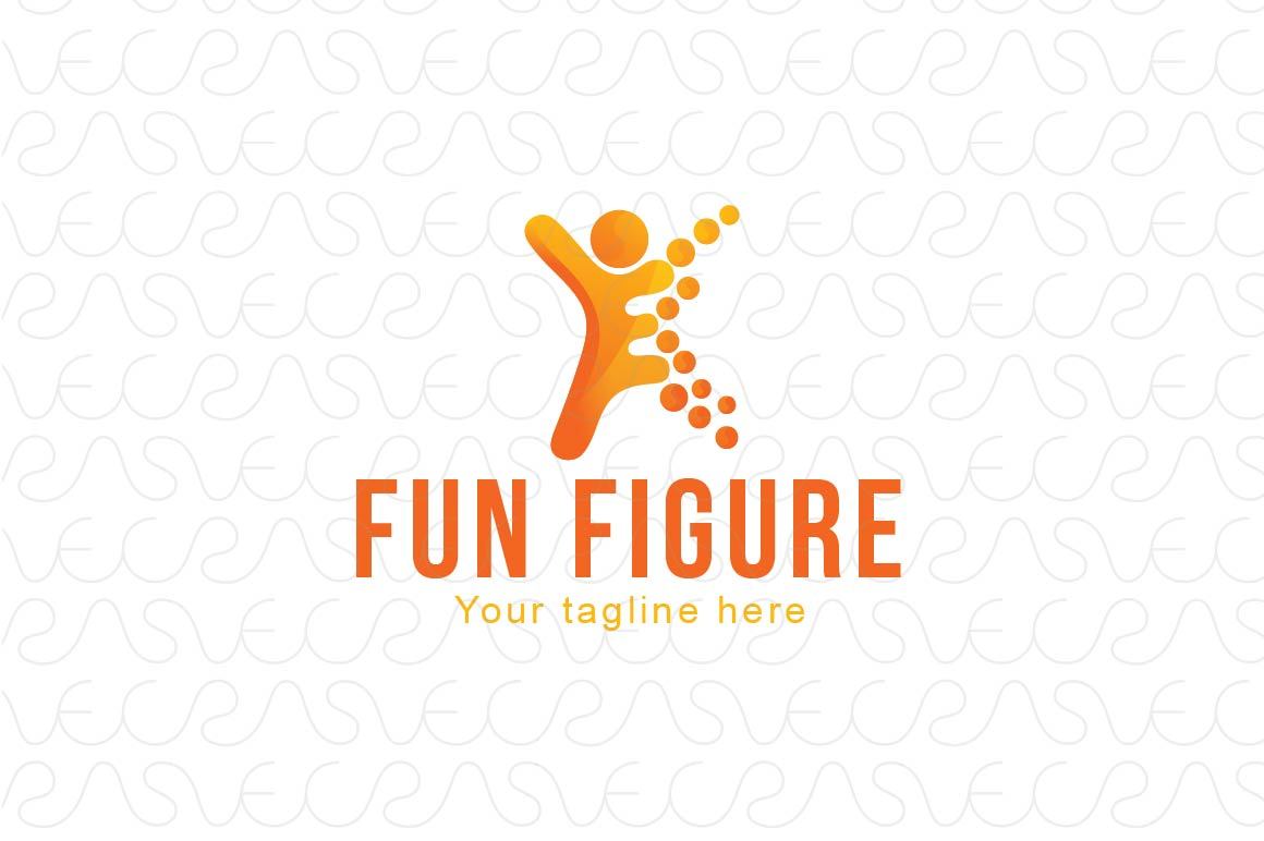 Fun Figure - Stock Logo Template for Empowerment and Freedom