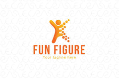 Fun Figure - Stock Logo Template for Empowerment and Freedom
