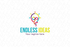 Endless Ideas - Inspirational and Smart Solutions Stock Logo Template
