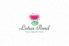Lotus Pond - Beauty Care & Spa Stock Logo Template