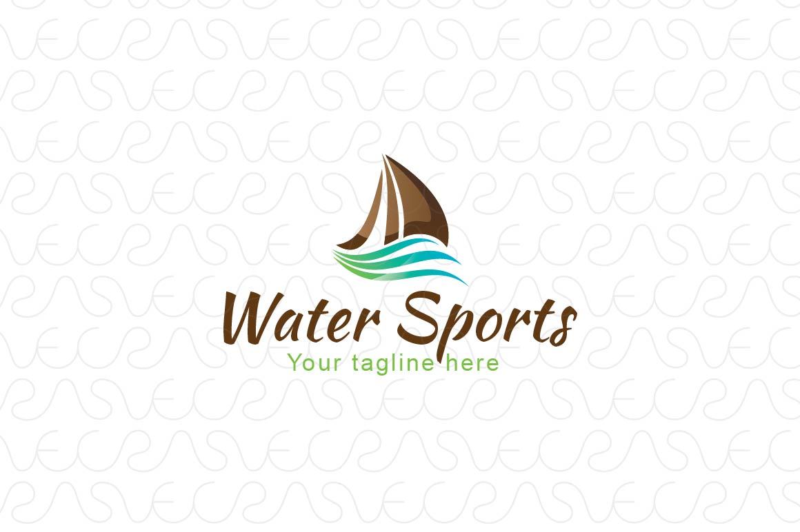 Water Sports - Sea Boat Stock Logo Template