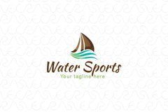 Water Sports - Sea Boat Stock Logo Template