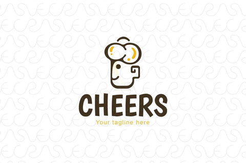 Cheers - Restaurant & Bar Stock Logo Template for Drinks