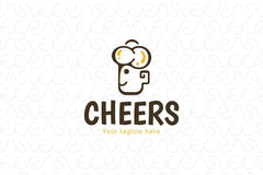 Cheers - Restaurant & Bar Stock Logo Template for Drinks