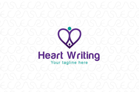 Heart Writing - Iconic Stock Logo Template