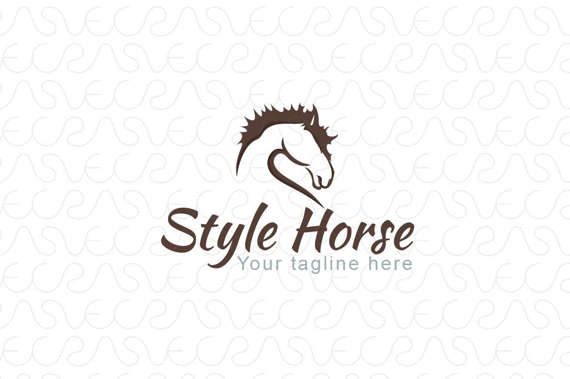 Style Horse - Domestic Animal Stock Logo Template