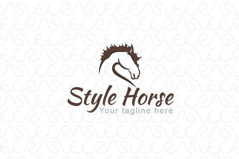 Style Horse - Domestic Animal Stock Logo Template
