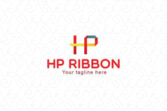 HP Ribbon - Origami Alphabetical Letter Stock Logo Template