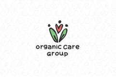 Organic Care Group - Nature Community Logo Template
