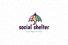 Social Shelter - Stock Logo Template for Community & Media