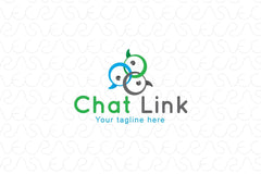 Chat Link - Stock Logo Template
