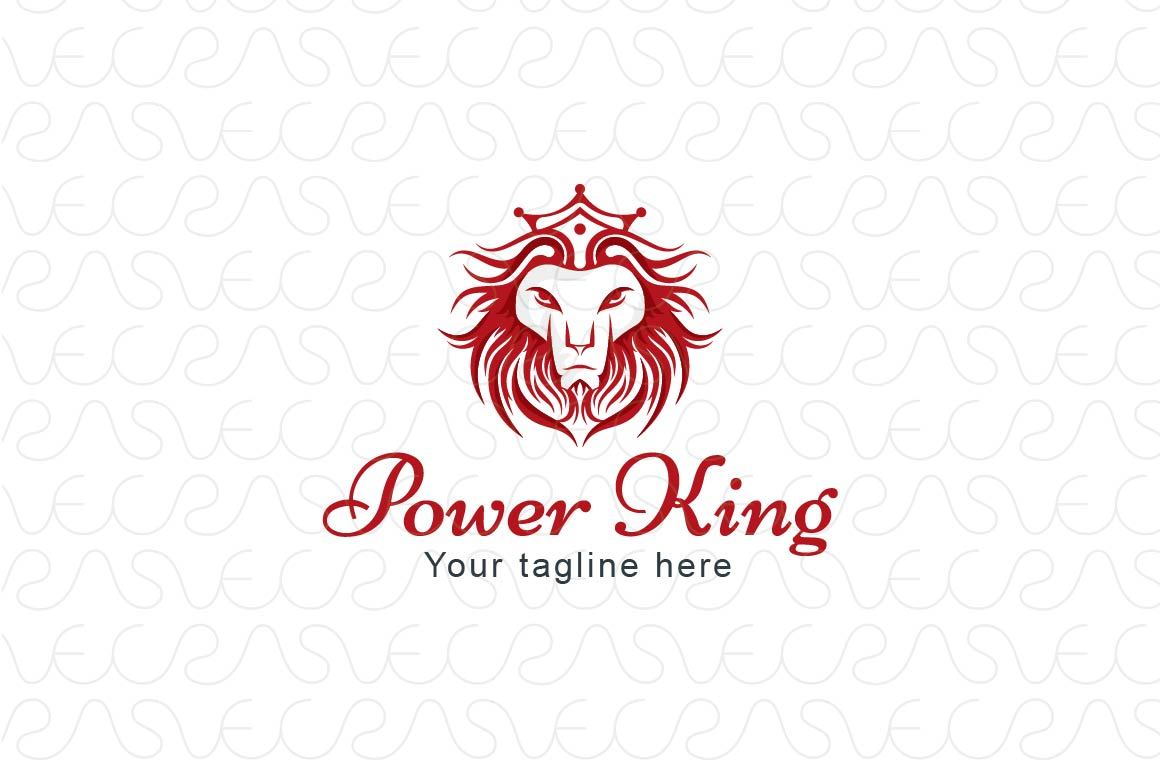 Power King - Wild Animal Lion Stock Logo Template