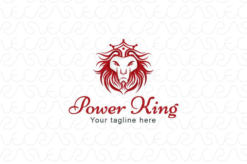 Power King - Wild Animal Lion Stock Logo Template