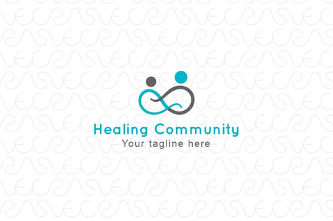 Healing Community - Human Icon Stock Logo Template