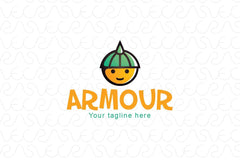 Armour - Simple Cute Face Stock Logo Template