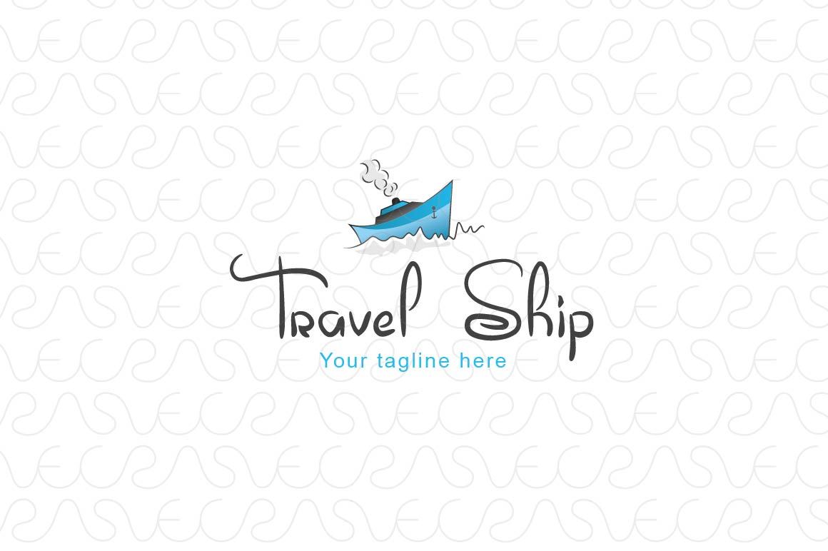 Travel Ship - Overseas Touring Stock Logo Template