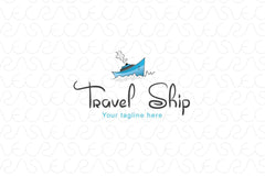 Travel Ship - Overseas Touring Stock Logo Template