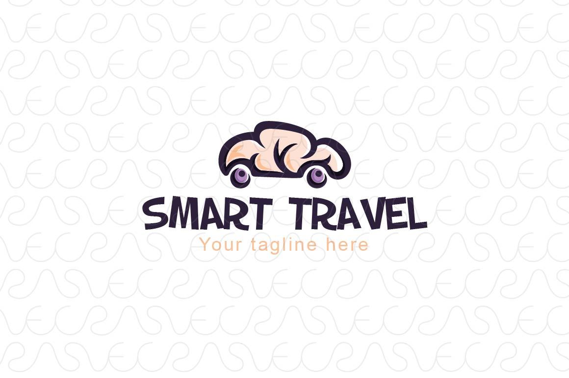 Smart Travel - Abstract Brain Stock Logo Design