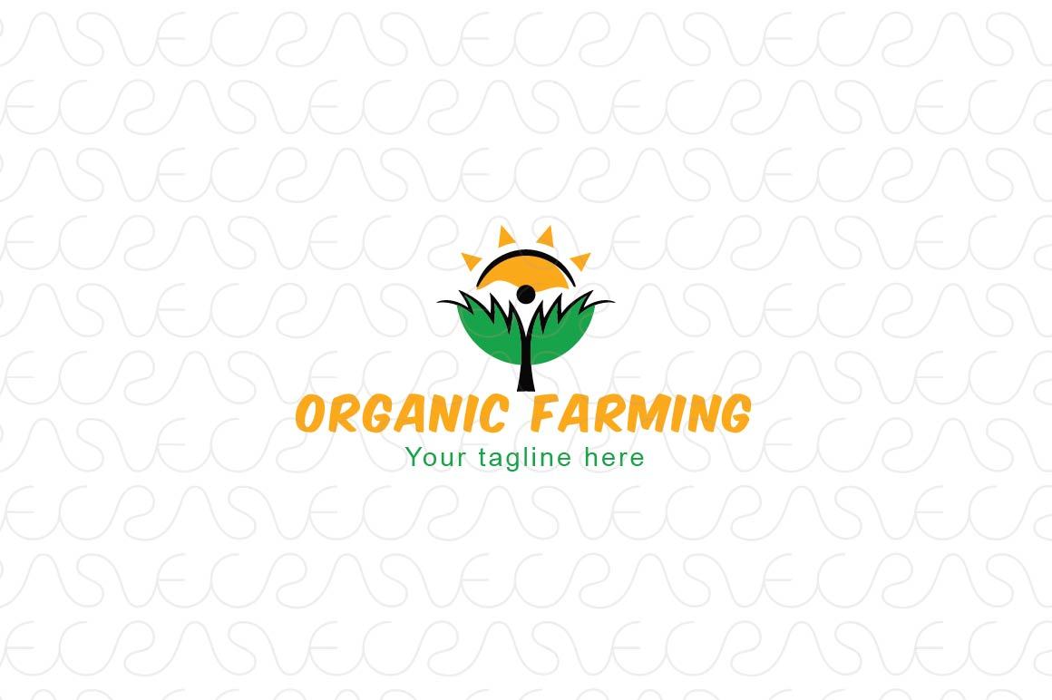 Organic Farming - Iconic Figurative Stock Logo Template