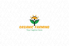 Organic Farming - Iconic Figurative Stock Logo Template