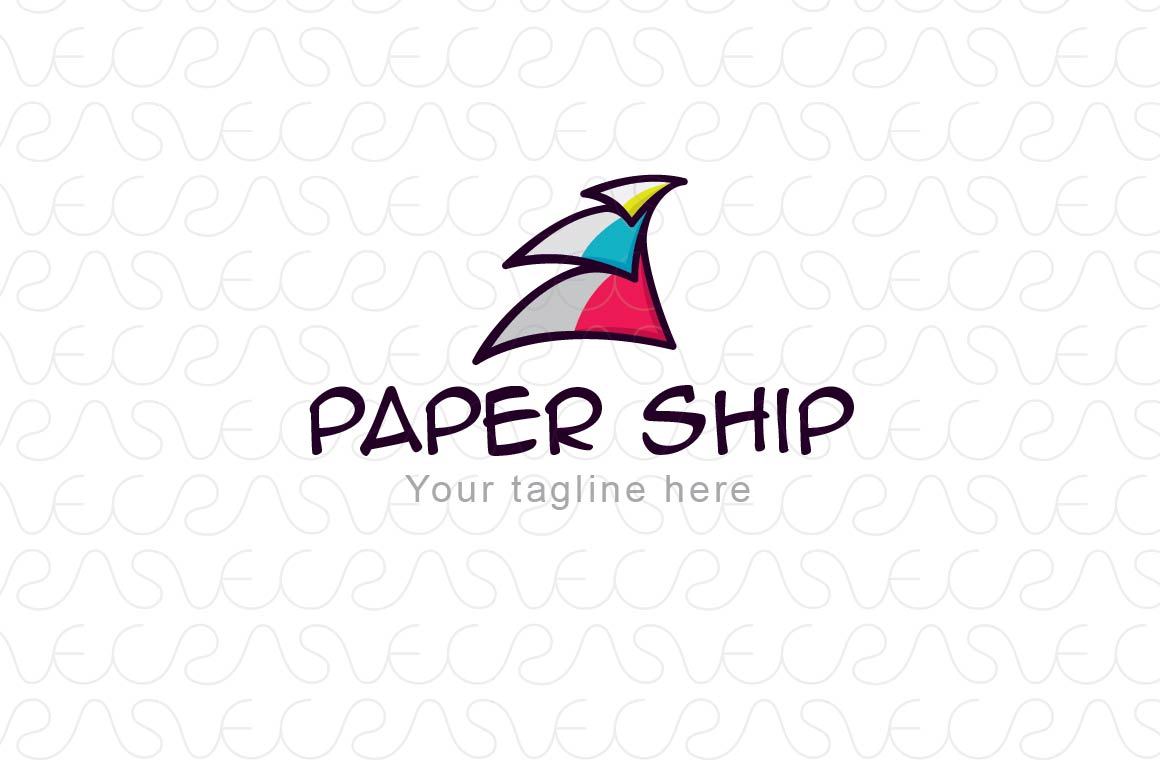 Paper Ship - Abstract Object Stock Logo Template 