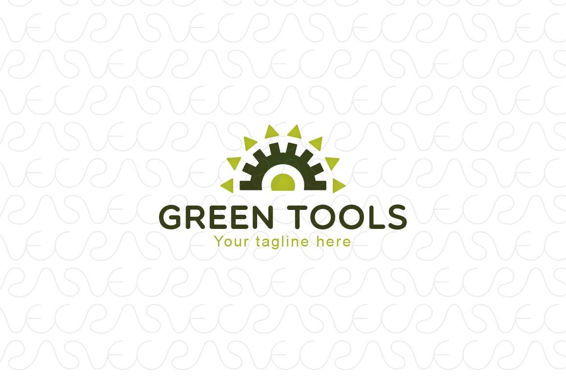 Green Tools - Mechanical Shapes Stock Logo Template