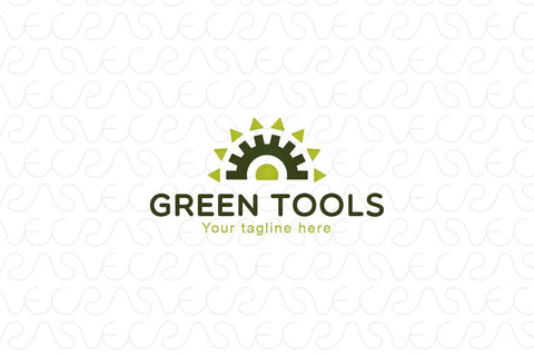 Green Tools - Mechanical Shapes Stock Logo Template