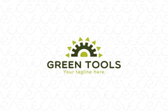 Green Tools - Mechanical Shapes Stock Logo Template