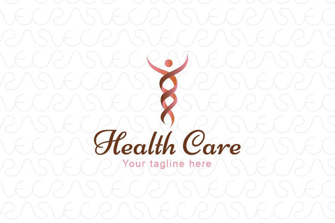 Health Care - Abstract Medical Caduceus Symbol Stock Logo Template
