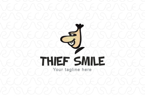 Thief Smile - Cunning Person Stock Logo Template