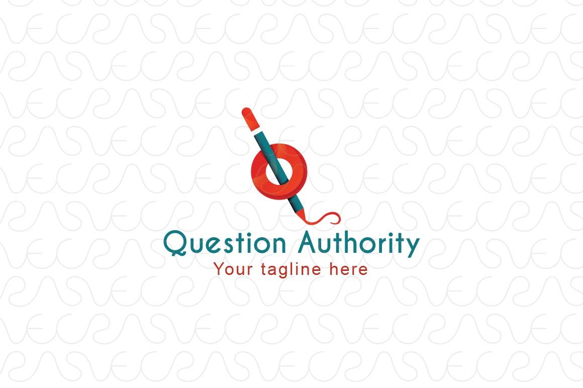 Question Authority -  Stock Logo Template for Forums & Quiz apps