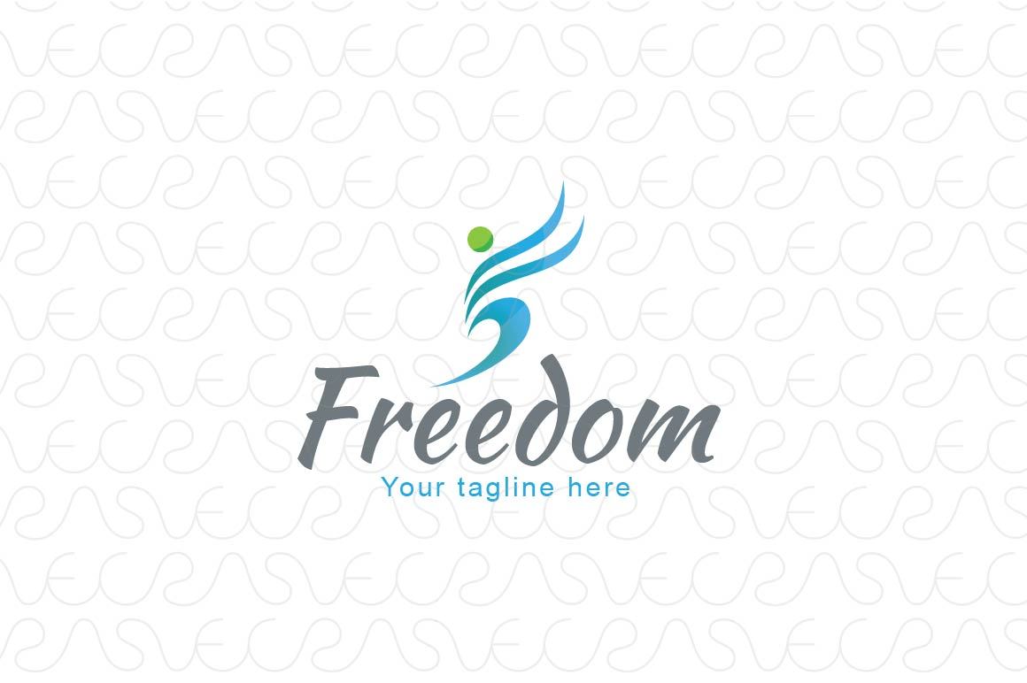 Freedom - Creative Abstract Figure Stock Logo Template