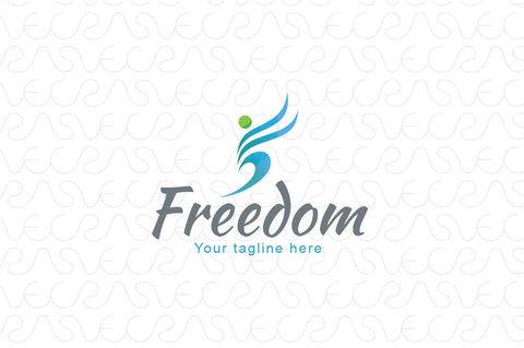 Freedom - Creative Abstract Figure Stock Logo Template