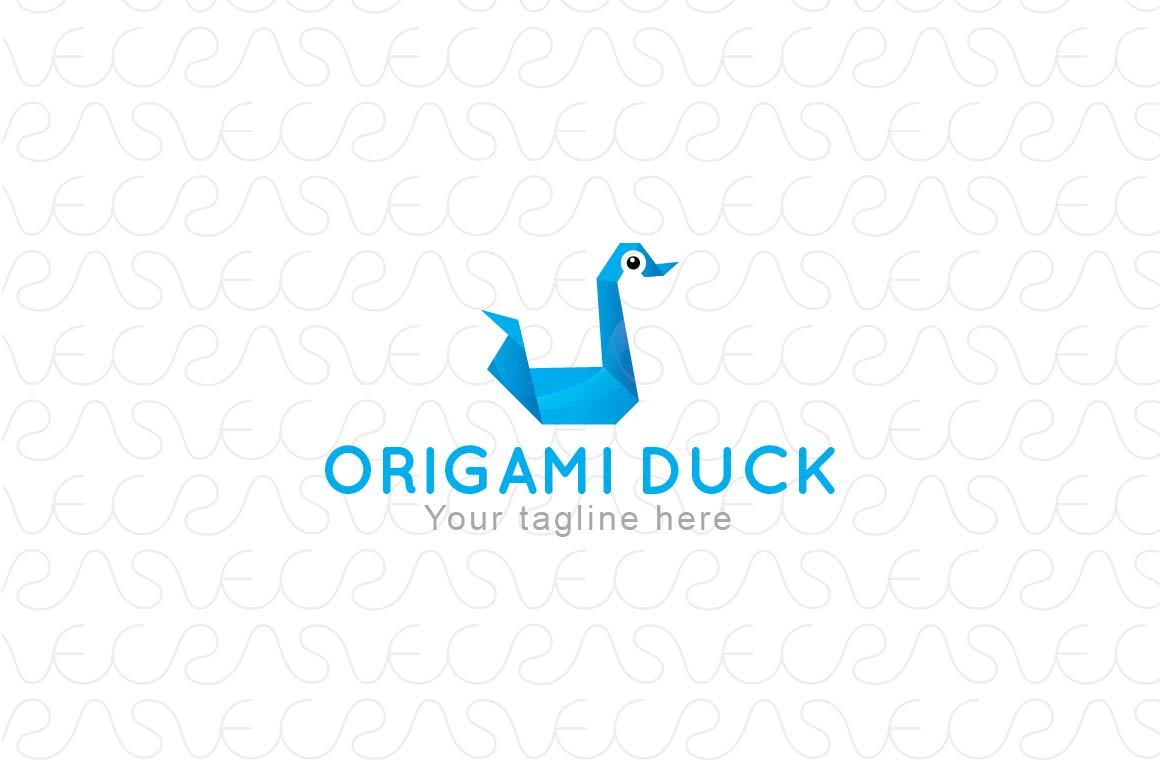 Origami Duck - Creative Bird Stock Logo Template