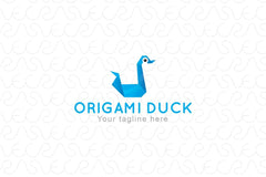 Origami Duck - Creative Bird Stock Logo Template